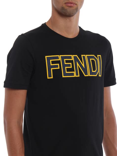 black fendi tshirt|Fendi peekaboo t shirt.